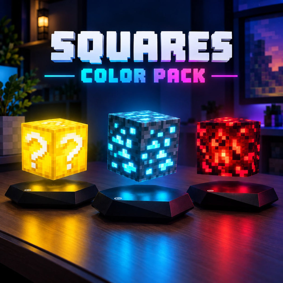 (1 YEAR WARRANTY) Magnetic Levitating Light Cube
