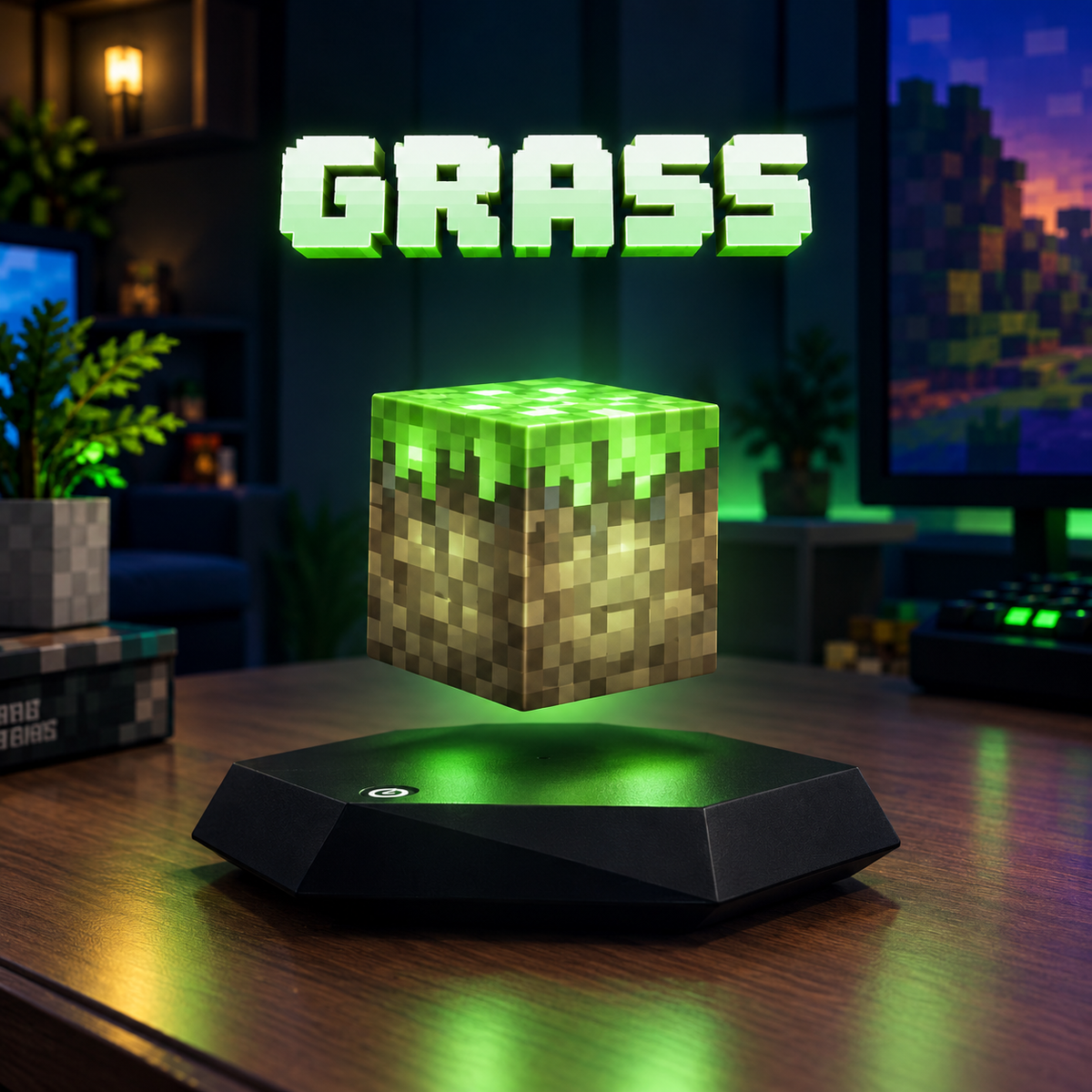 (1 YEAR WARRANTY) Magnetic Levitating Light Cube