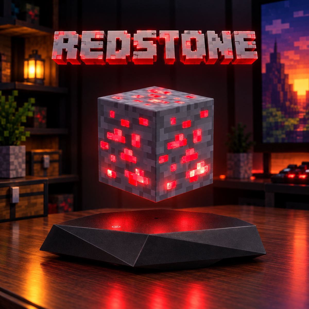 (1 YEAR WARRANTY) Magnetic Levitating Light Cube