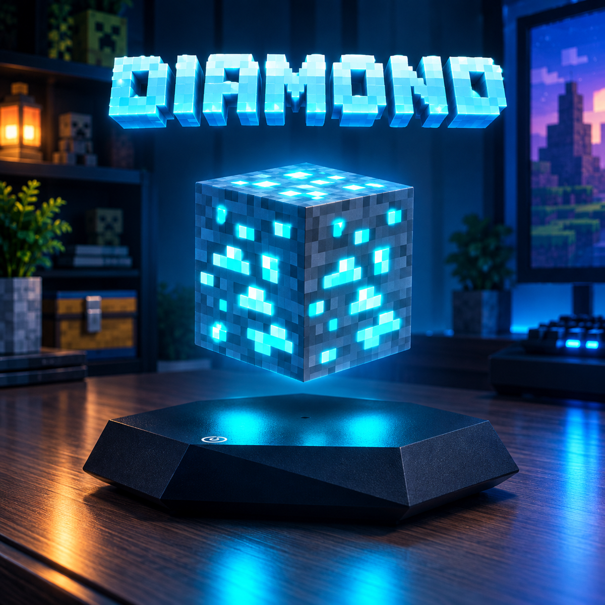 (1 YEAR WARRANTY) Magnetic Levitating Light Cube